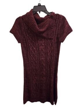Very Good M Burgundy Falls Creek Sweater Dress